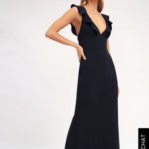 long formal navy blue dress size XS/0